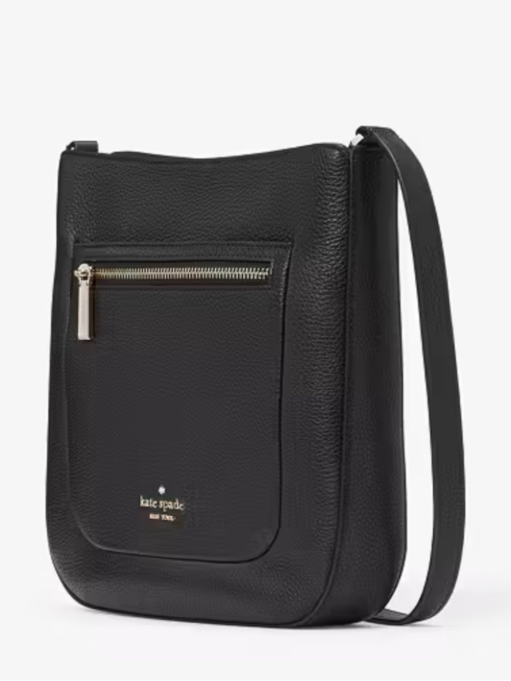kate spade Black Pebbled Leather Crossbody with Gold Hardware - Picture 3 of 5